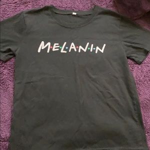 A Graphic Tee “M•E•L•A•N•I•N” from Shein